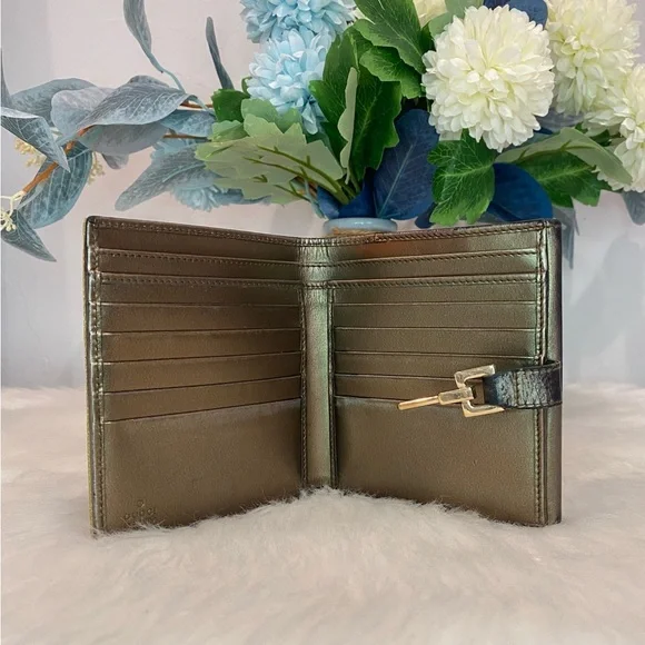 GUCCI Jackie Gold/Metallic Compact Wallet - Picture 6 of 15